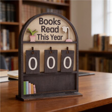 Bücherzähler für Dieses Jahr - Valentinstagsgeschenk für Lesebegeisterte Frauen, Personalisierter Bücherzähler Als Regaldekoration