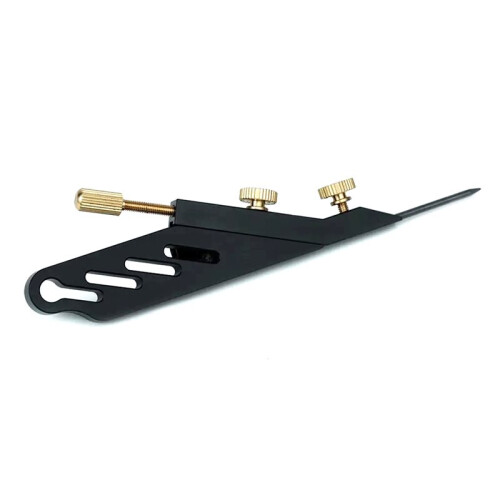 Classical Acoustic Guitar Grip String Cutting Tool - Marking Measuring String Height Repair Saddle Slot L Black 1
