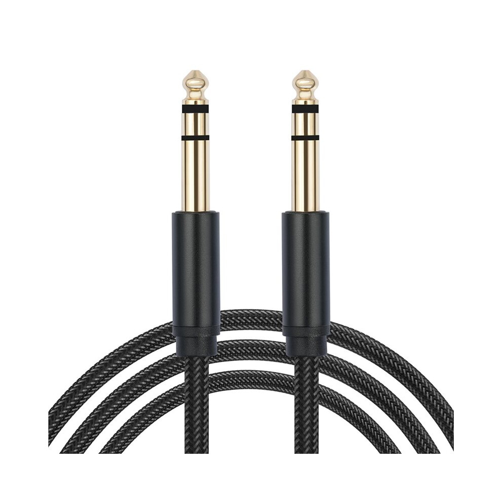 6.35Mm Mono Trs Male To Male Instrument Cable Cord,Audio Patch Lead For Electric Guitar Amplifier Mixer Studio Recording 6031549508256