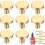 8Pcs 20x25mm Gold Cabinet Solid Knobs, Brushed Brass Round Kitchen Cabinet Hardware Pulls for Dresser Drawer Cupboard 1
