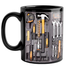 Tazza da Caffè In Ceramica da 11 Once con Scritta "MechanicToolbox", Divertente Tazza da Caffè In Ceramica da 11 Once, Regalo per Marito e Papà,