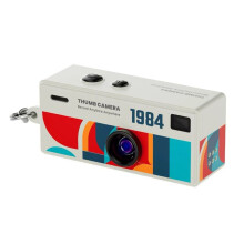 Fotocamera da Pollice con Registrazione Video HD 1080P e Obiettivo Grandangolare da 130 Gradi, Schermo LCD TFT, Scheda di Memoria da 8 GB B