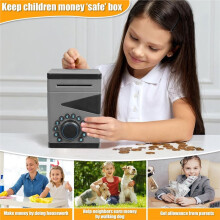 Boy Piggy Bank for Kids, Safe for Kid with Cultivating Good Saving Habit, Electronic Bank , for 3 4 5 6 7 8-12 Years