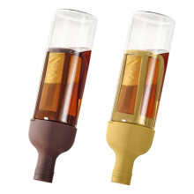 Nouvelle Bouteille en Verre de 1 L pour Infusion à Froid, avec Filtre et Tasse Portable (Lot de 2)