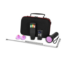 Equipment Kit with 1 EMF Meter,1 EVP,2 Dowsing Rods,1 UV Light,2 LED Light  Cat Balls & 1 Carrying Case