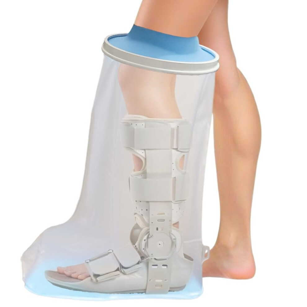 Non-Slip Waterproof Extra Wide Leg Cast Cover For Shower-Protector For Surgery Wounds,Bandage,Large Cast 6032481385585