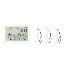 Tuya WiFi LCD Weather Station Sensor for Weather Forecast Linkage Temper Humidity Calibration/Alarm