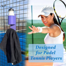 Portabidones y Toalleros para Pádel. Portabotellas Multifuncional. Ganchos para Toallas. Acceso Rápido Durante los Descansos D
