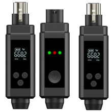 48V UHF Wireless Microphone Converter XLR Transmitter and Receiver Microphone Wireless System for All Kind Microphone B