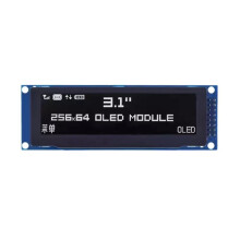 3.12" OLED Display 256x64 25664 Dots Graphic LCD Module Display Screen LCM Screen SSD1322 Controller Support SPI White