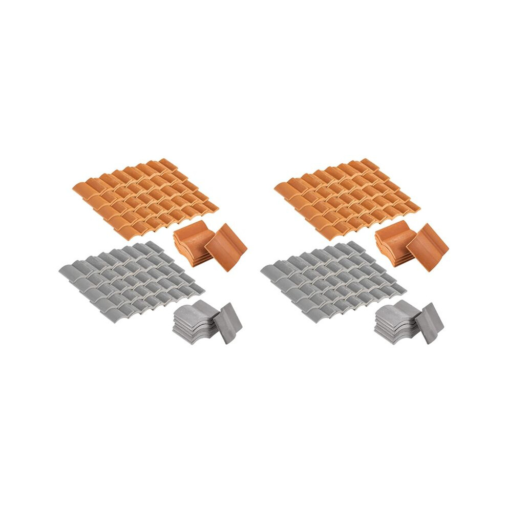 400Pcs Roof Tiles Building Set Miniature Tiles Dollhouse Shingles Fake Tile Landscape Garden Diorama Roofing 6033968528990