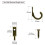 116 Pieces Wall Mounted Hook, Small Coat Hooks, Single Hanger for Hanging Coffee Cups, Kitchen Towel Bronze 4