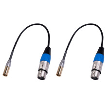 REXLIS 2X 1FT XLR Male to XLR Female Adapter Cable, 3-Pin XLR to XLR Video Cable, for BMPCC 4K BMPCC 6K
