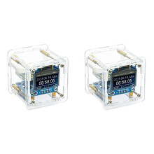 2X DIY-Weerklokset WIFI-Module Internet of Things Tijd Temperatuur- en Vochtigheidsweergave Soldeeroefening Los Onderdeel