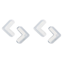 Baby Safety Soft Silicone Shelves Desk Cupboard Corner Protector 4 Pcs