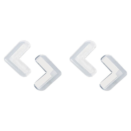 Baby Safety Soft Silicone Shelves Desk Cupboard Corner Protector 4 Pcs