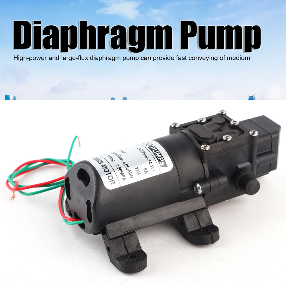 Diaphragm Pump Micro 6.0L/Min 0.9Mpa Abs, 12V, 72W 7901392241282