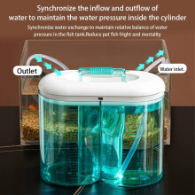 Automatic Aquarium Water Change Bucket Electric Pump Fish Tank Water Changer Bucket Dual 3000ml Aquarium Cleaning Tools