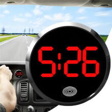 Digital Clock, Waterproof Small Digital Clock, Outdoor Timetable, Adhesive Car Accessories