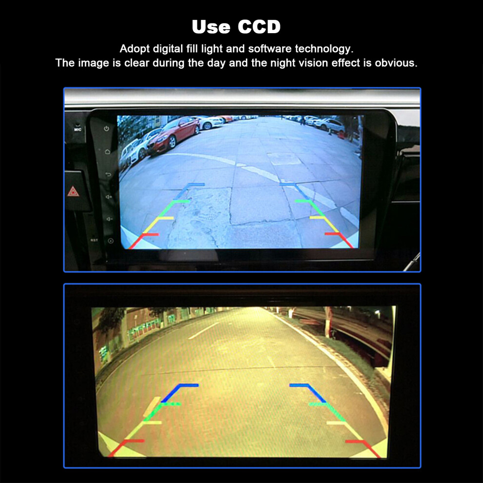 Ccd Backup Camera 170 Angle Night Vision White 7293282773790