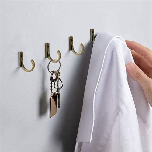 116 Pieces Wall Mounted Hook, Small Coat Hooks, Single Hanger for Hanging Coffee Cups, Kitchen Towel Bronze 1