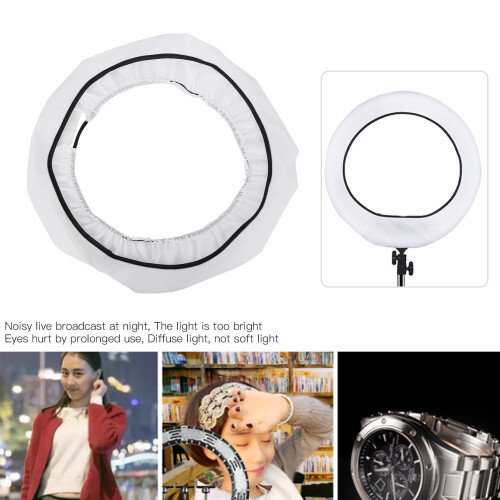 Collapsible 14-inch LED Ring Light Softbox Diffuser for Photography Video 2