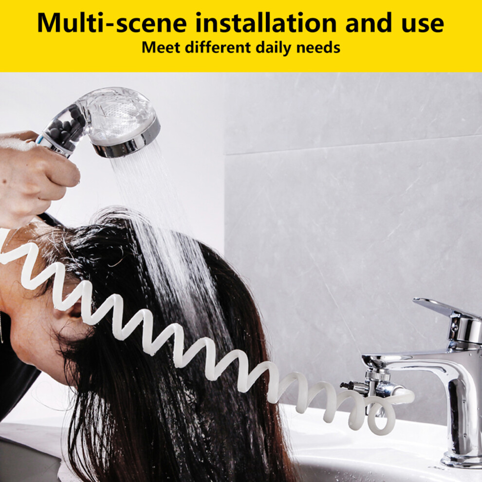 G1/2In Two Modes Handheld Shower Head Set With 1.5M Hose For Home & Salon 8731392243301