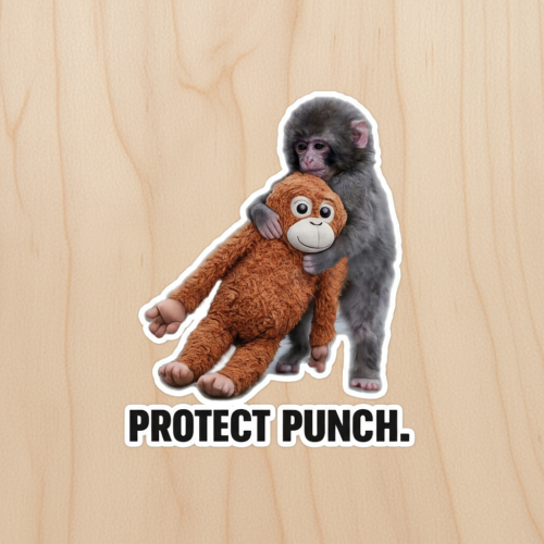 (Type A 1pcs) Cute Monkey Plush Sticker - PVC Waterproof Decor 1