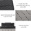 Black Waterproof Double Layer Fly Lure Box 14.5x9x4cm 6