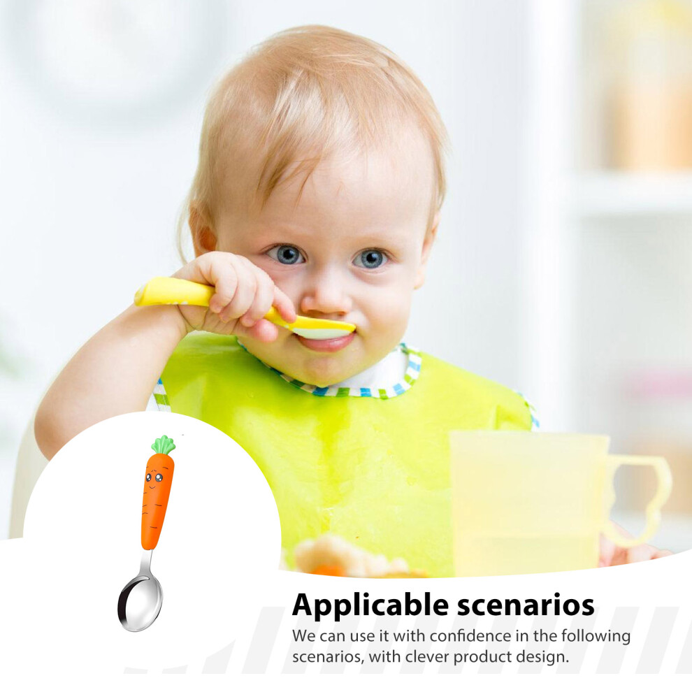 Dcph-Clothing Baby Safe Unbreakable Spoon & Fork Set - Easy Clean