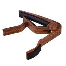 Aluminium Guitar Capo for 6-String Acoustic/Electric Wood Colour + 3 Picks