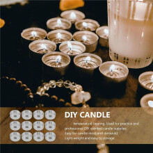 200Sets Aluminum Tea Lights Cups Candle Cup Case Empty Case Candle Wax Containers with Candle Wicks for DIY Candle