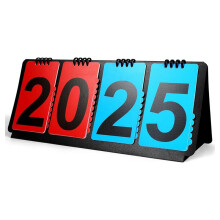 Portable Multi-Sport Scoreboard , 4-Digit Counter Score Keeper for Basketball/Baseball/Volleyball/Soccer