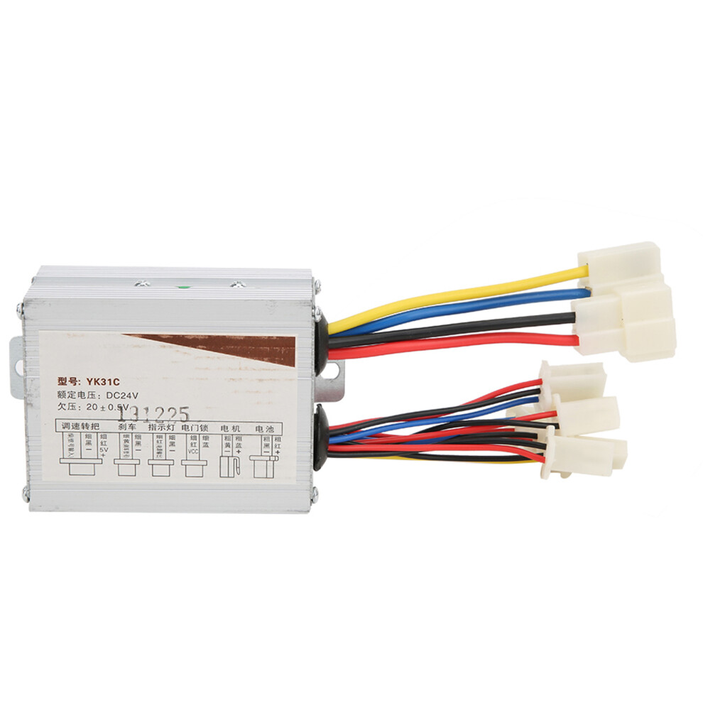 24V 500W Electric Bike Controller With Thumb Throttle Aluminum Alloy Grip 7901392246270