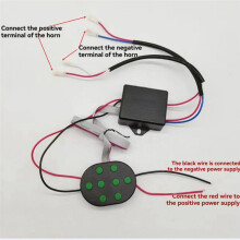 8-Tone Air Horn 12V 24V Car Truck Musical Air Horn Controller Car Horn Controller 8 Sound Effects Car Electronic Sound