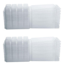 Wax Melt Containers-8 Cavity Clear Empty Plastic Wax Melt Molds-50 Packs Cubes Clamshells for Tarts Wax Melts