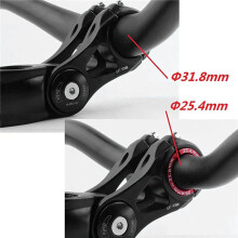 3X MTB Bike Handlebar Bar Shim Spacer Stem Reducer Size Reducing Bushing Sleeve 25.4mm to 31.8mm Bar Bore Adapter Black