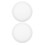 2Pcs Round Stretched Canvas Panels White Cotton Board for Artists 1