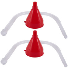 2X Car, Motorcycle, Truck, Vehicle, Oil Pouring Tool, Plastic Filling Funnel, Hose Nozzle, Gasoline
