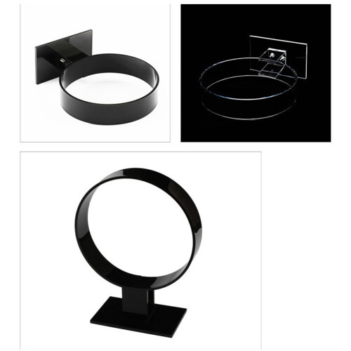 Supporto per Archetto nel Acrilico, Accessori per Capelli, Espositore per Archetto, Supporto per Gioielli Nero 2
