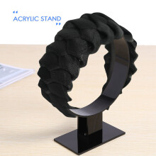Soporte AcríLico para Diadema, Accesorios para el Cabello, Soporte para ExhibicióN de Diadema, Soporte para Joya Negro