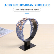 Acrylic Headband Holder, Hair Accessories, Headband Display Stand, Jewelry Holder Black