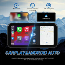Écran CarPlay Sans Fil pour Moto 6,25 Pouces, Navigation Portable pour Moto, Android Auto, Lecteur Multimédia