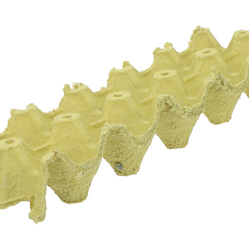 30Pcs Pulp Fiber Egg Flats Yellow Stackable Carton Egg Storage Tray 2