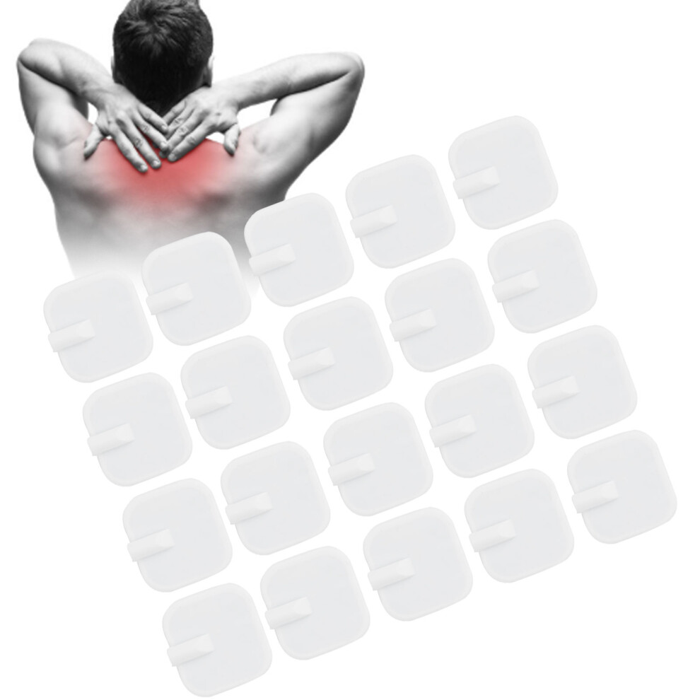 20pcs 4x4cm Self-Adhesive TENS Electrode Pads for Physiotherapy Machine