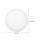 2Pcs Round Stretched Canvas Panels White Cotton Board for Artists 2