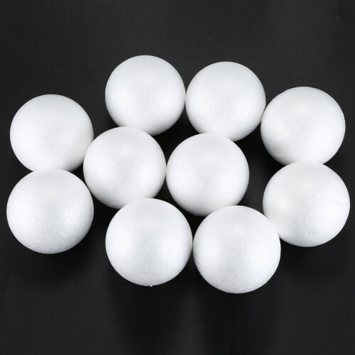 20 x Christmas Decoration Modelling  Polystyrene Foam  Sphere 10cm---White 2