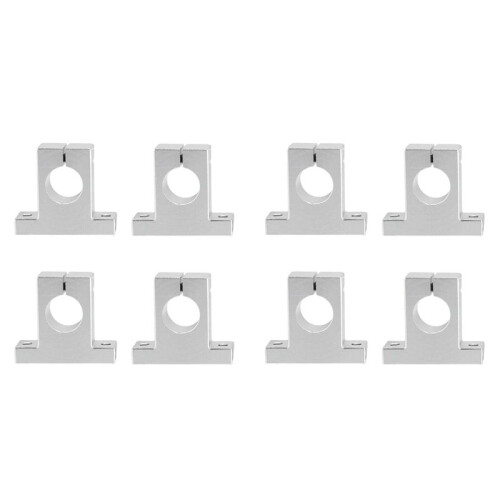 8 Pcs Linear Motion Rail Clamping Rod Rail Guide Support Shaft Bracket Coupling Mount SK16 16mm