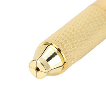 Manual Tattoo Pen for Eyebrow Lip Eyeline Makeup Gold Aluminum Alloy