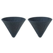 2X Mikroporöser Keramik-Kaffeefilter, Kaffee-Tropfbecher, Kein Filterpapier Erforderlich, Wiederverwendbar, Geeignet für Tee und Kaffee